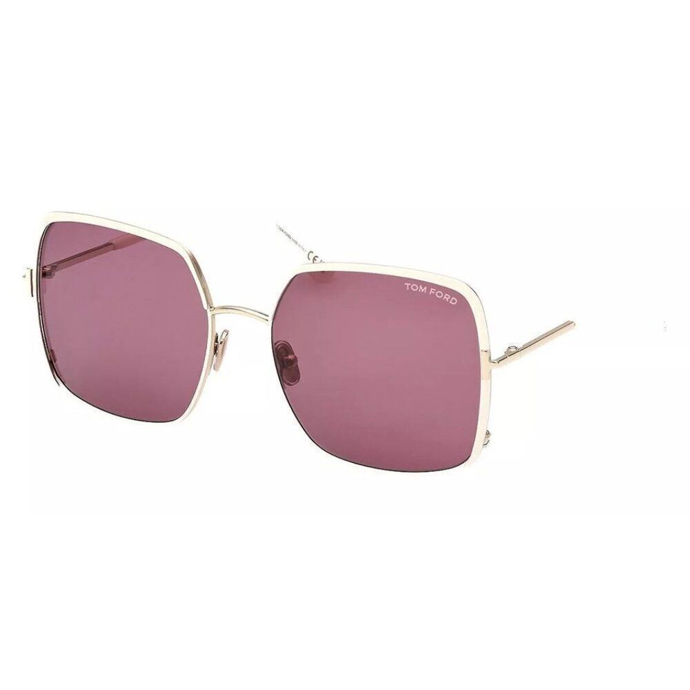 New Authentic Tom Ford Brianna FT100615 327-60 Butterfly Sunglasses - Picture 1 of 3